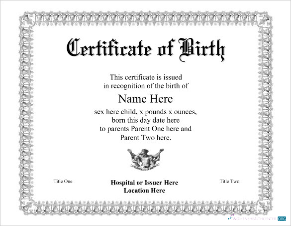 Download Recognition of the birth from hospital Photoshop template